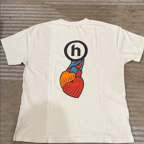 Hidden x N.E.R.D. Beating Heart White Men's T-Shirt - Picture 5 of 7